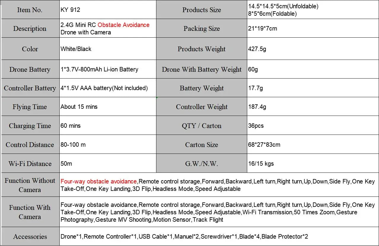 XYRC KY912 Mini Drone, xyrc ky912 mini drone features a