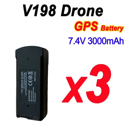 V198 Drone Battery 7.4V 3000mAh