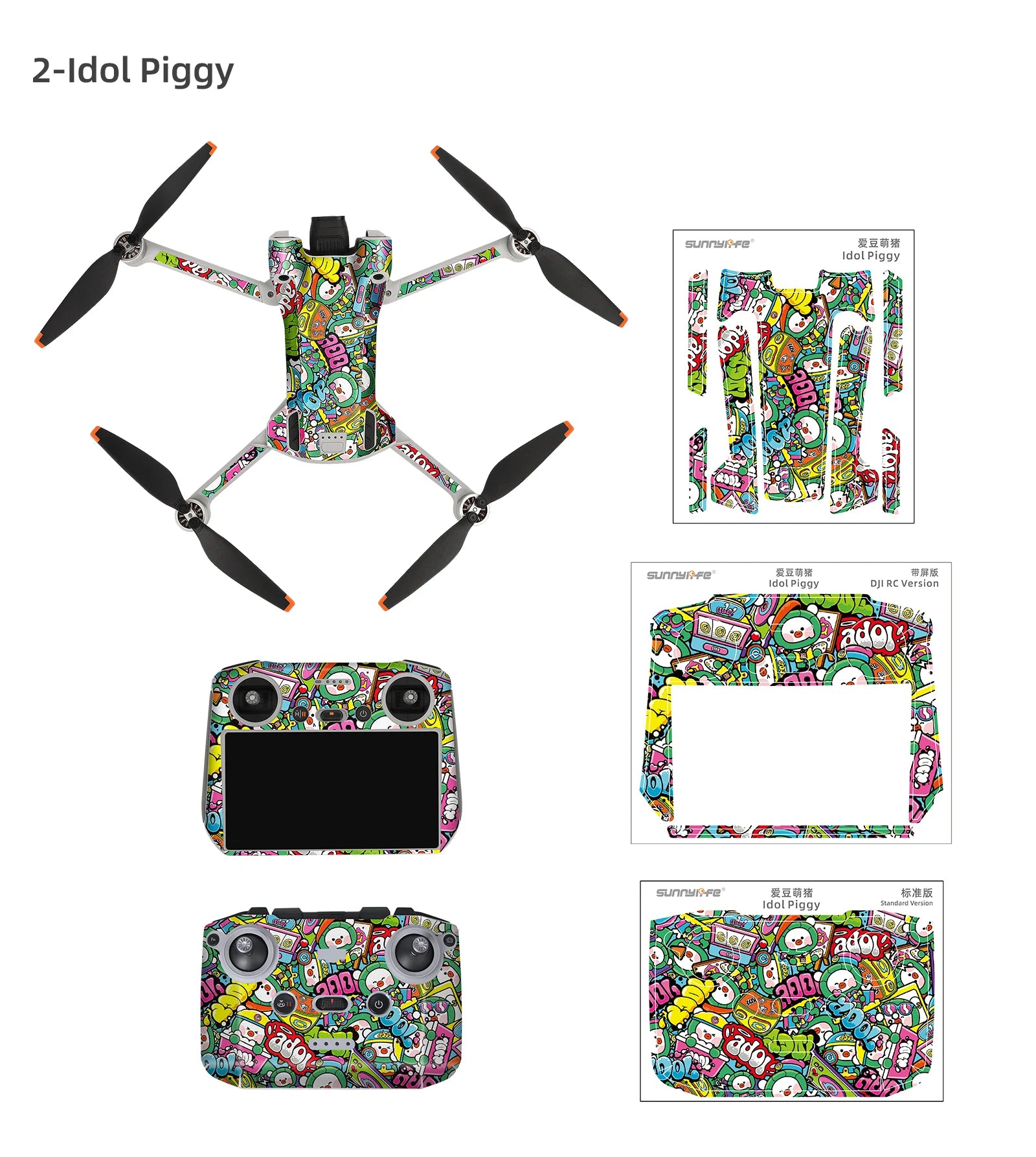 For DJI Mini 3 Pro Stickers Drone Protective Film Waterproof Remote Decals Full Cover Skin For DJI Mini 3 Pro Drone Accessories 39 For DJI Mini 3 Pro Drone Accessories