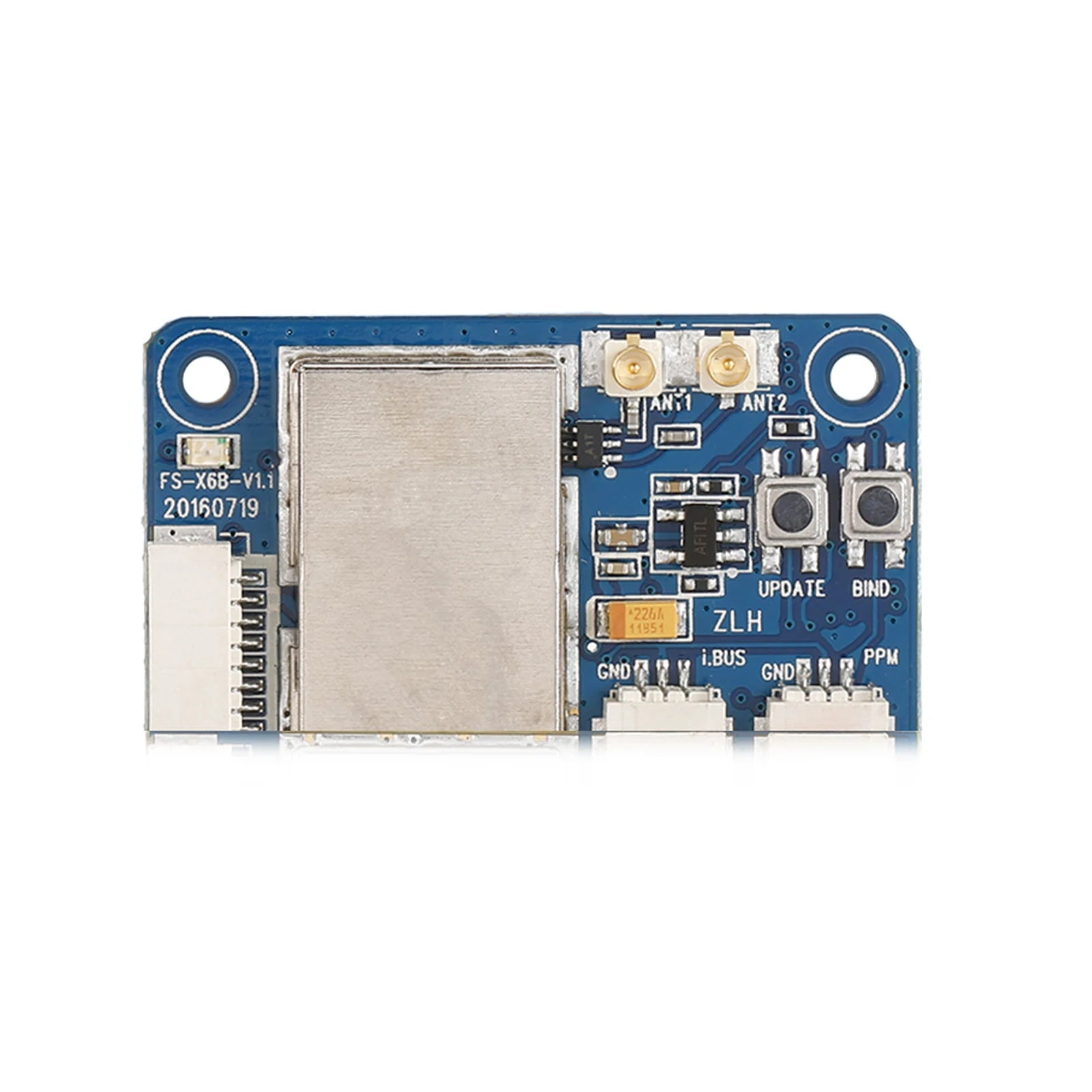 FlySky FS-X6B 2.4G 6CH Receiver - 6CH PWM 8CH PPM 18CH I.BUS Receiver for FPV Racing Drone FS-i10 FS-i8 FS-I6X FS-i4 FS-i6 FS-i6S Transmitter 13 FlySky FS-X6B 2.4G 6CH Receiver, An;1 ANT2 FS-X6B-Vi.i 201607