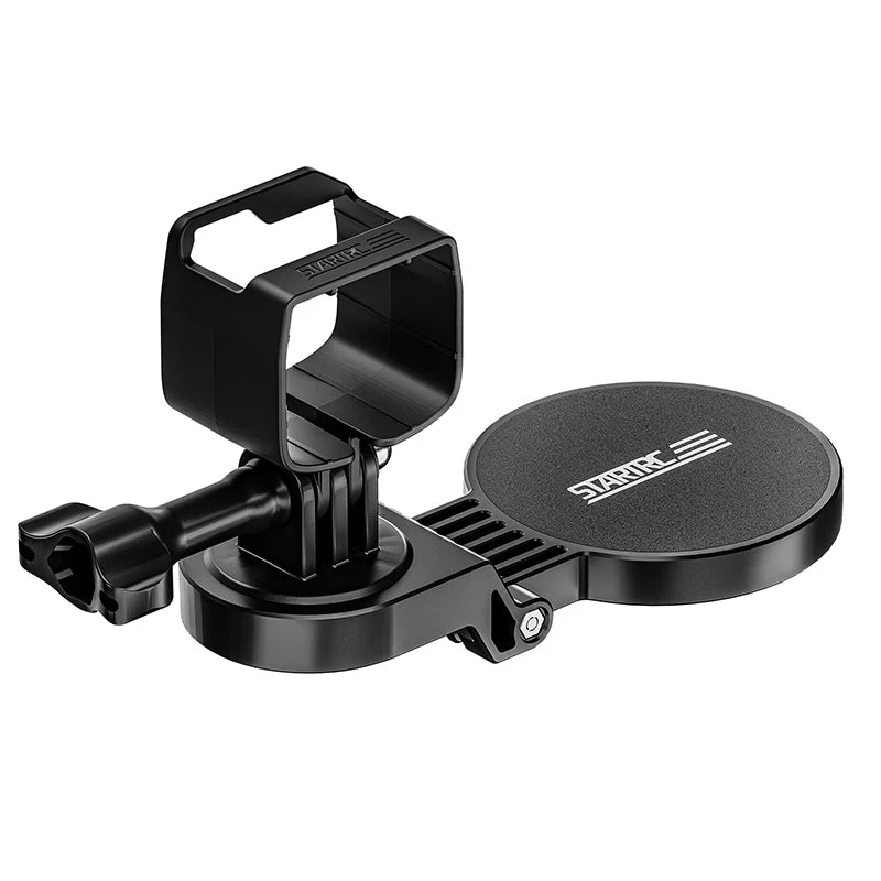 STARTRC Magnetic Mount Bracket for DJI Pocket 3, GoPro Adapter, 1/4" Thread, 6‑Magnet Base, Multi‑Angle Desktop Holder