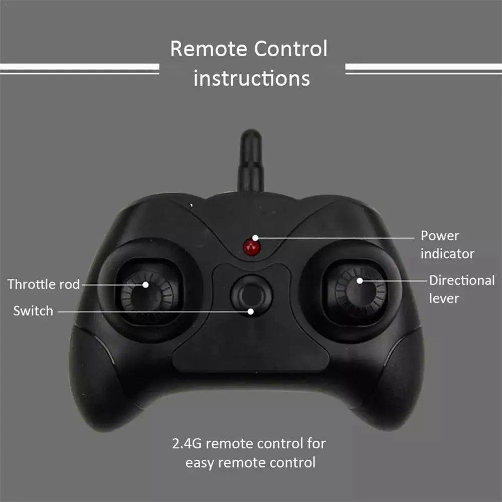 FX801 RC Plane, Remote Control instructions Power indicator Throttle rod Directional lever Switch 2.46 remote control for easy