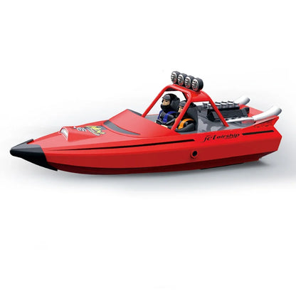 JJRC TY725 RC Boat Turbojet Pump Speedboat, 2.4GHz, 30KM/H, 200m Range, Capsize Reset, Low Battery Alarm