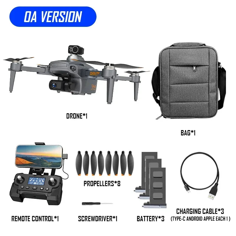 ZD015 GPS Drone, GPS drone with 1080p camera, long range, obstacle avoidance, and gimbal.