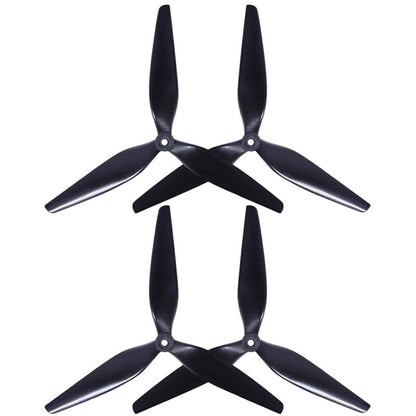 1/2Pairs HQPROP 8X4.5X3 Propeller - 8045 3-Blade CW/CCW Nylon Props For RC FPV Multirotor Drone Quadcopter Airplane Cinelifter