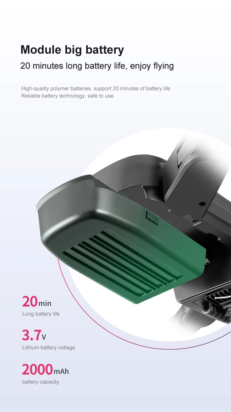 S8000 Drone - 2024 NEW Drone 4K HD Dual Lens With Optical Flow Obstacle Avoidance Photography Helicopter RC Mini Plane Toys Battery 21 S8000 Drone, 3.7v lithium battery voltage 2ooomah battery capacity