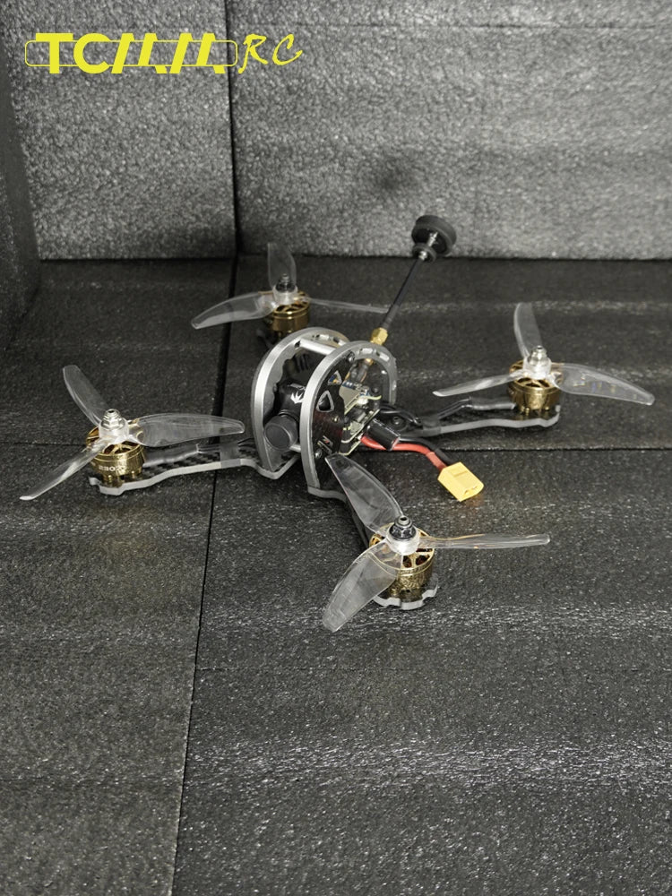 TCMMRC Dome 215 - 5-Inch FPV Racing Drone Kit with 3-6s Gold Brushless Motor Professional Quadcopter Radio Remote Control Toys 9 TCMMRC Dome 215, FPV Capable Features : auto return features : Integrated camera dimensions :