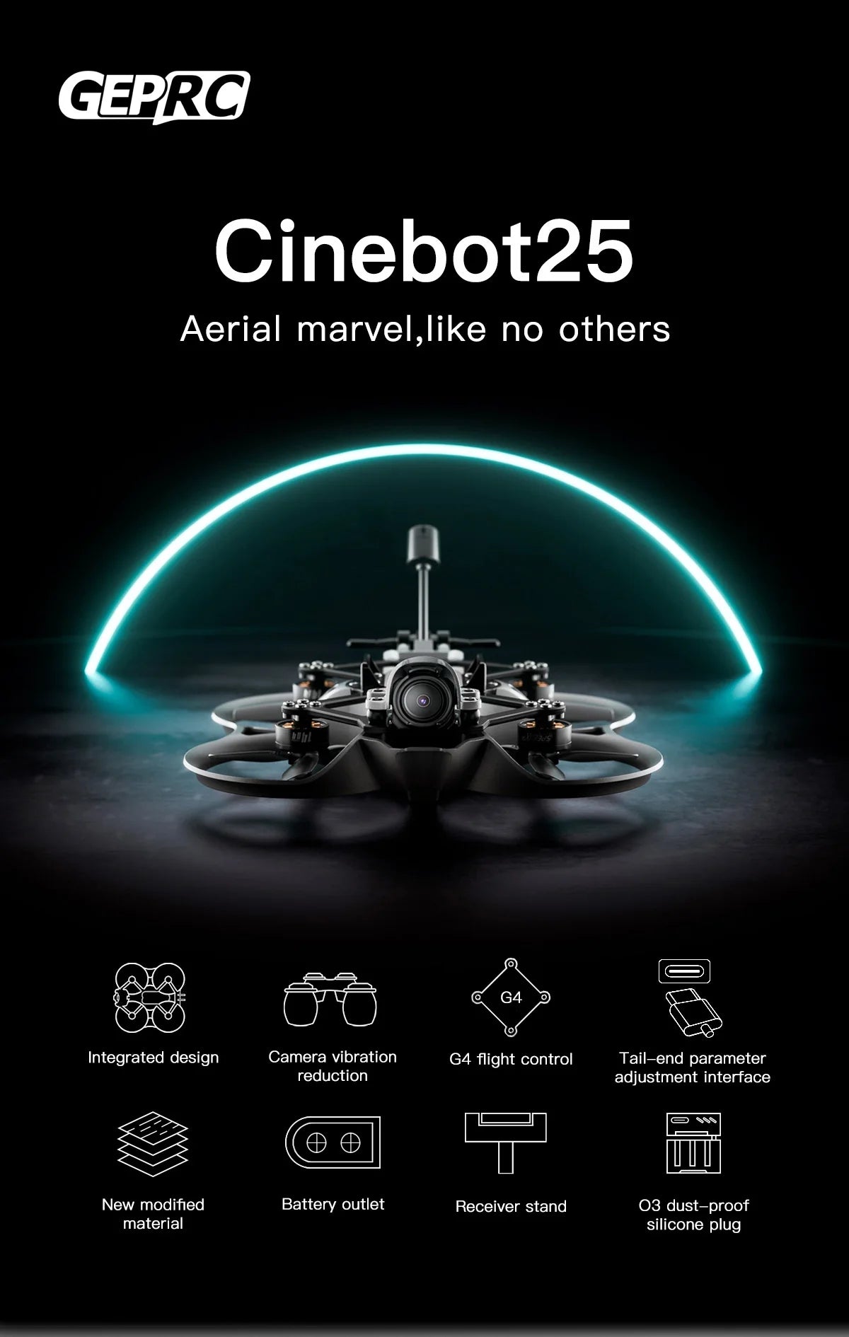 GEPRC Cinebot25 HD O3 FPV Drone, GEPRC Cinebot25 Aerial marvel,like no thers buhl