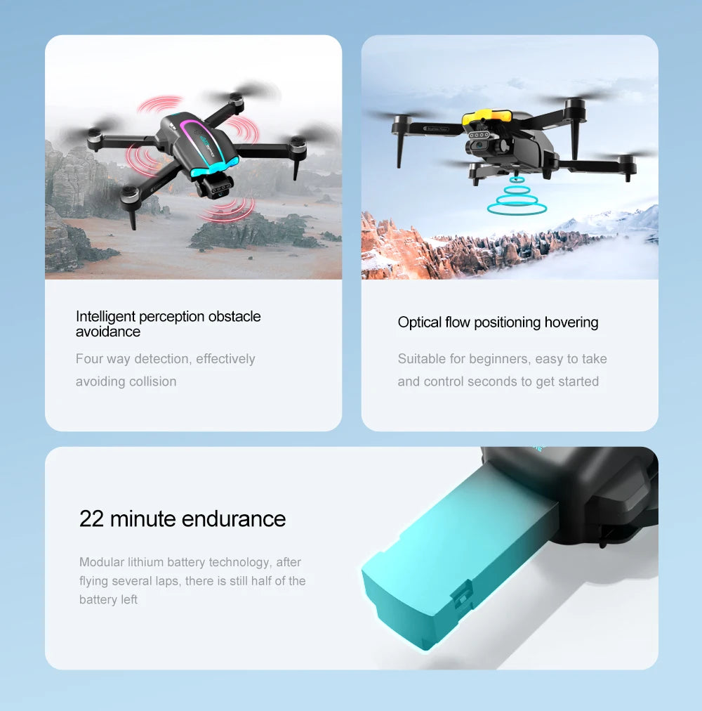 XT105 Drone, 0000 Suitable for beginners, easy to take avoiding collision and control seconds to get started