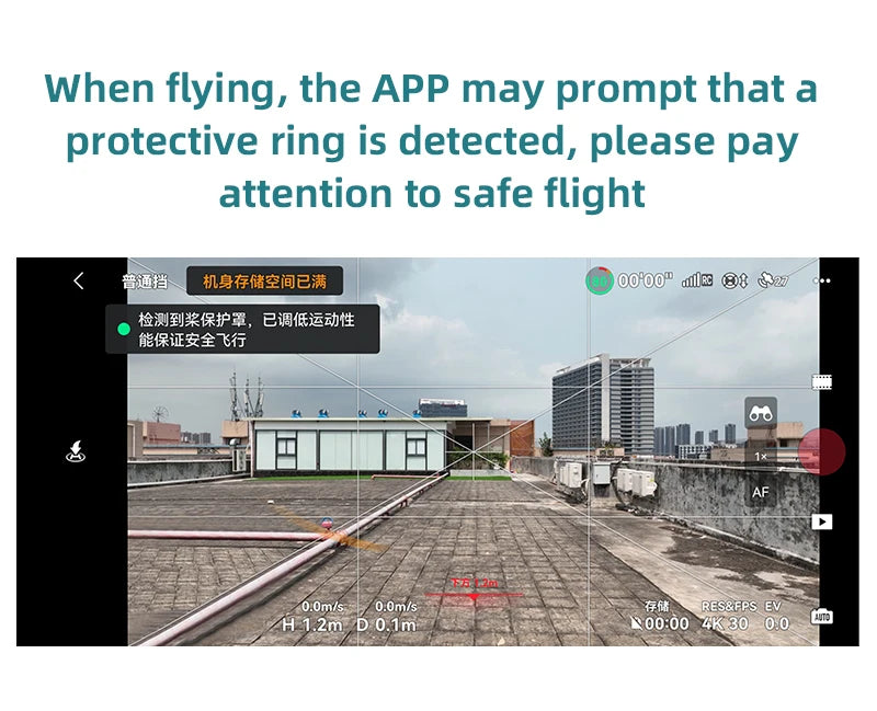 Propeller Protector for DJI Mavic 3 Classic, APP may prompt that a protective ring is detected when flying . if detected