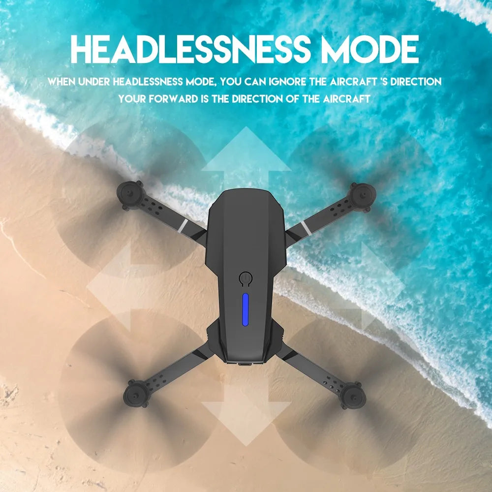 P1 Pro Drone - Wide Angle HD 4K 1080P Camera Height Hold RC Foldable Quadcopter Dron Gift Toy 23 P1 Pro Drone, headlessness mode allows you to ignore the aircraft s direction .