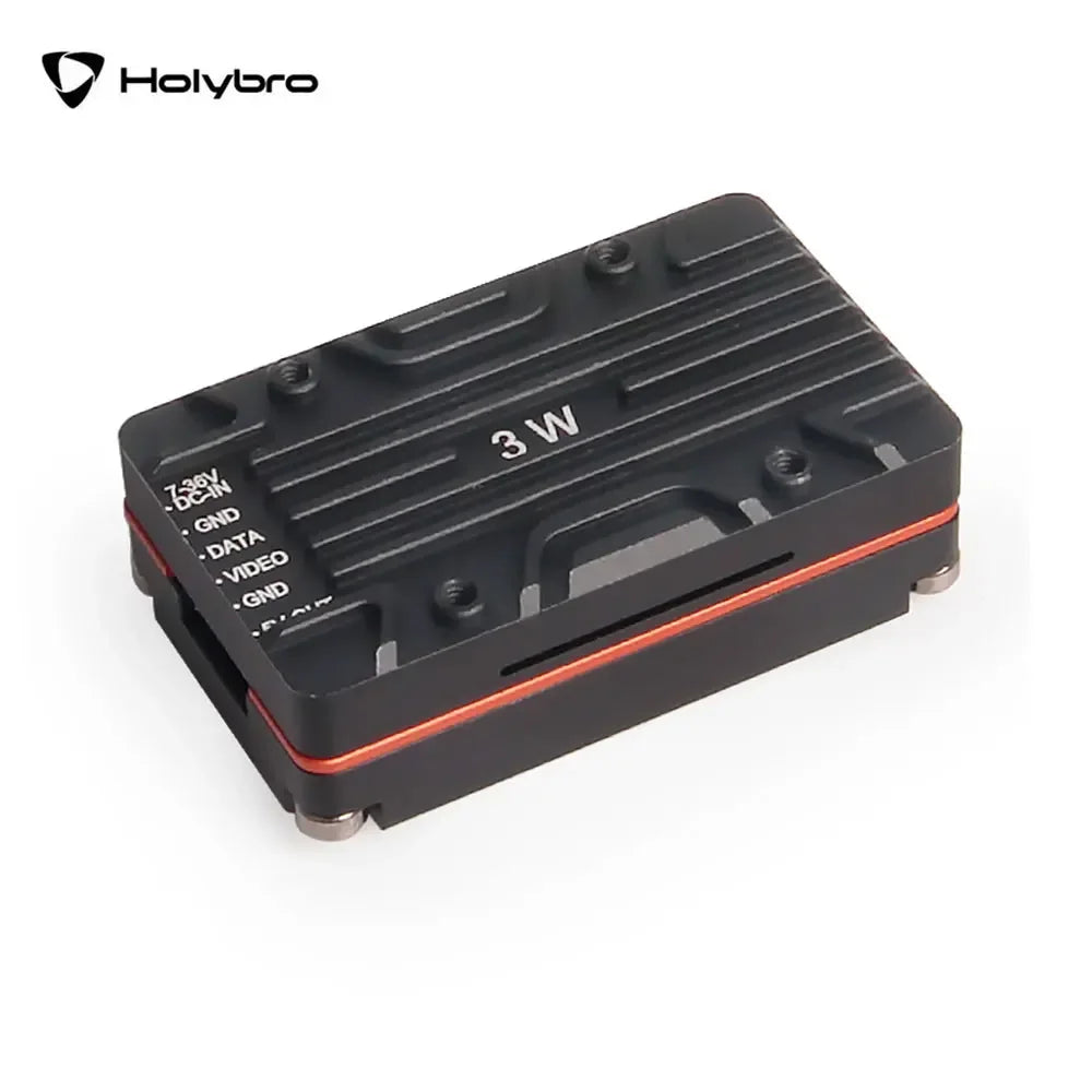 Holybro Atlatl HV 5.8G 3W VTX, Switch between F, E, A, R, or B frequency bands with a click of a button.