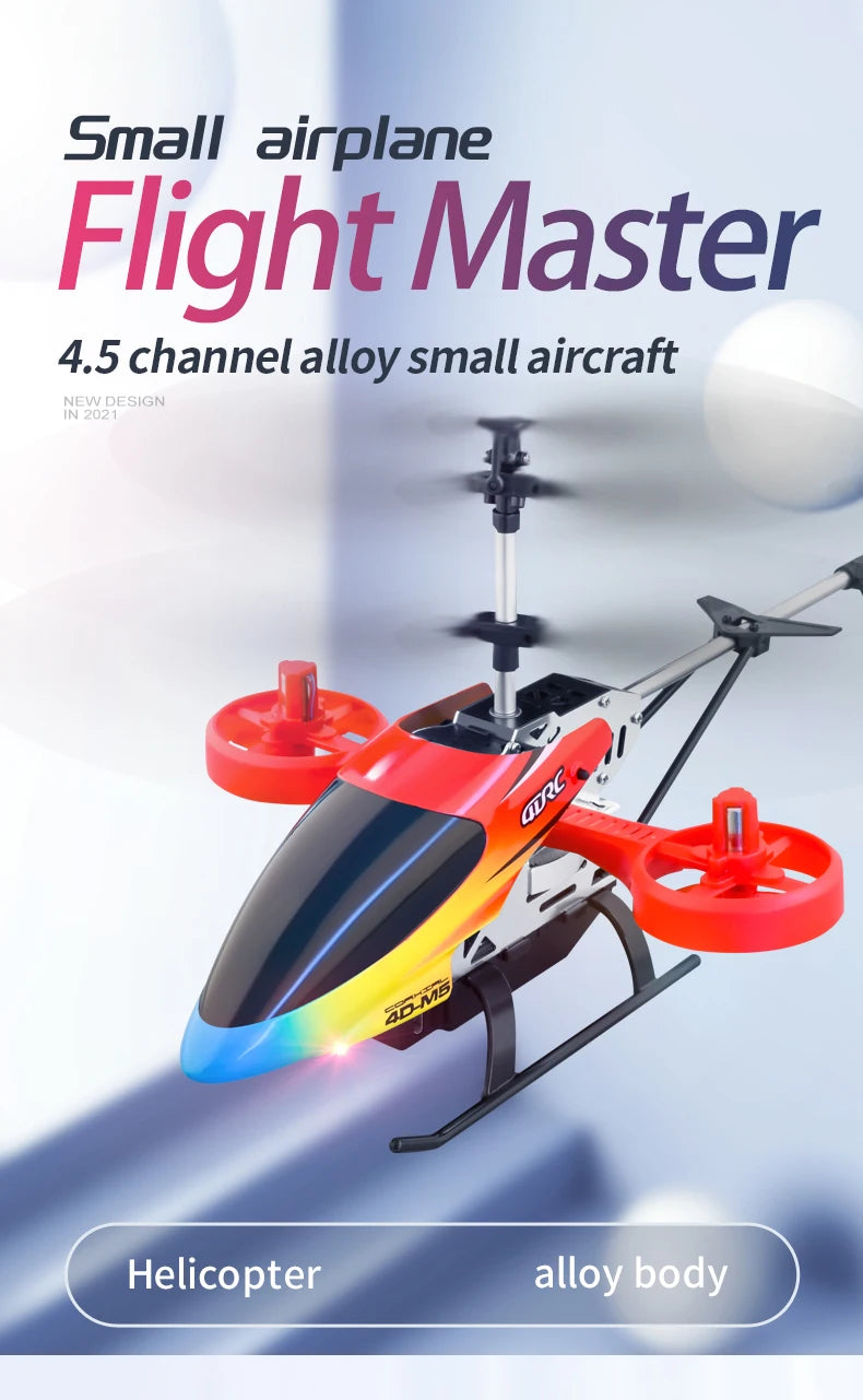 4DRC M5 RC Helicopter, Small airplane Flight Master 4.5 channelalloy small aircraft NFZODESIGN