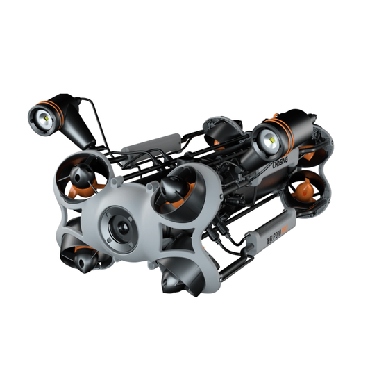 CHASING M2 PRO MAX Underwater ROV – 200m 4K/EIS Camera, 12MP, 8,000lm Dual Lights, 5-Port Mount, E-Reel 200m