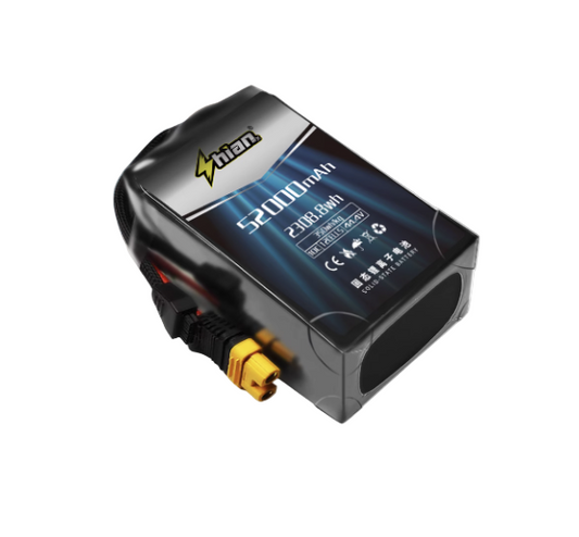 Акумулятор ShiAnMx 6S/12S/14S 52000mAh 10C 350Wh/кг високої щільності, твердотільний літієвий для важких дронів UAV