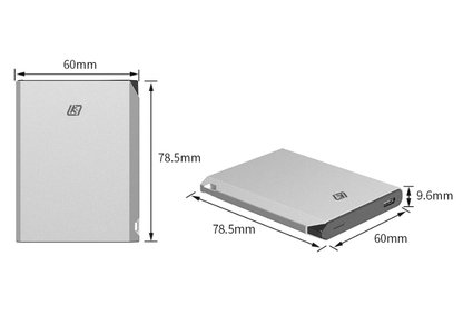 LKTOP PB20 Air 5000mAh 超薄 20W PD 行動電源，CNC 鋁合金，APP 智能控制 & 尋物器，USB-C 轉 USB-C 掛繩線