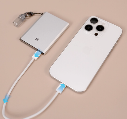 LKTOP PB20 Air 5000mAh 超薄 20W PD 行動電源，CNC 鋁合金，APP 智能控制 & 尋物器，USB-C 轉 USB-C 掛繩線