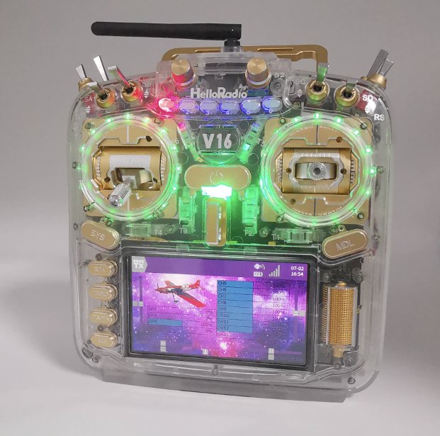 HelloRadioSky V16Max V16 Pro V16R CNCR9 EdgeTX Verici Uzaktan Kumanda ELRS / 4IN1 2.4GHz FPV Drone Uçak Helikopter için