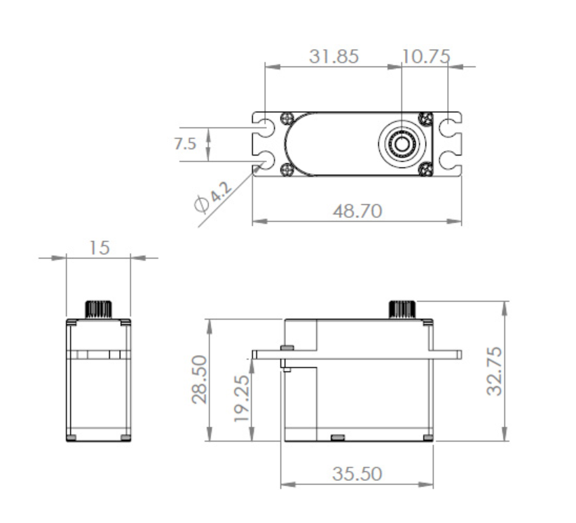 MKS Servos HV737 Titanium Gear High Speed Servo w/Aluminum Case (High Voltage)