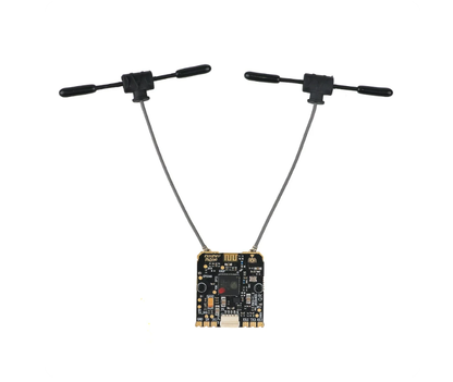 FLYSKY PR02 2.4GHz ELRS True Diversity Receiver 16CH Dual T Antenna 250mW Telemetry TCXO for FPV Drone