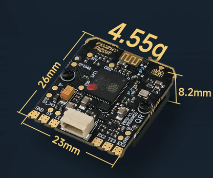 FLYSKY PR02 2.4GHz ELRS True Diversity Receiver 16CH Dual T Antenna 250mW Telemetry TCXO for FPV Drone