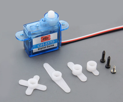 PES GH-S37D 3.7g Digital Micro Servo Plastic Gear Coreless Motor 3.6-4.8V for RC Airplane Glider Car