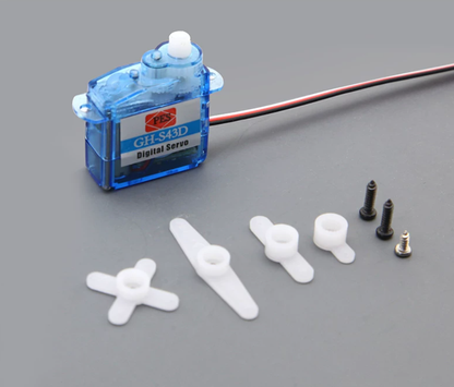 PES GH-S43D 4.3g Digital Micro Servo Plastic Gear Coreless Motor 3.6-4.8V for RC Airplane Glider Car