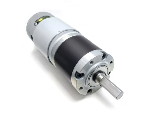 42GP-775 planetary DC gear motor on a white background