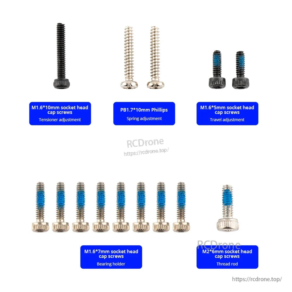 Screw Set for RadioMaster AG01 & AG01 MINI Gimbals