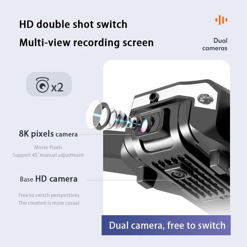 hd double shot switch multi-view recording screen dual cameras 