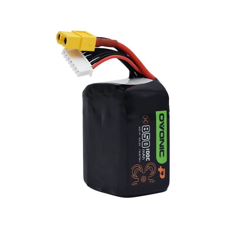 850-6s-2.jpg Ovonic 4s/6s 14.8V/22.2V 850mAh 100C LiPo Battery, Ovonic 14.8V/22.2V 850mAh LiPo batteries for airplanes and RC toys, with CE certification.