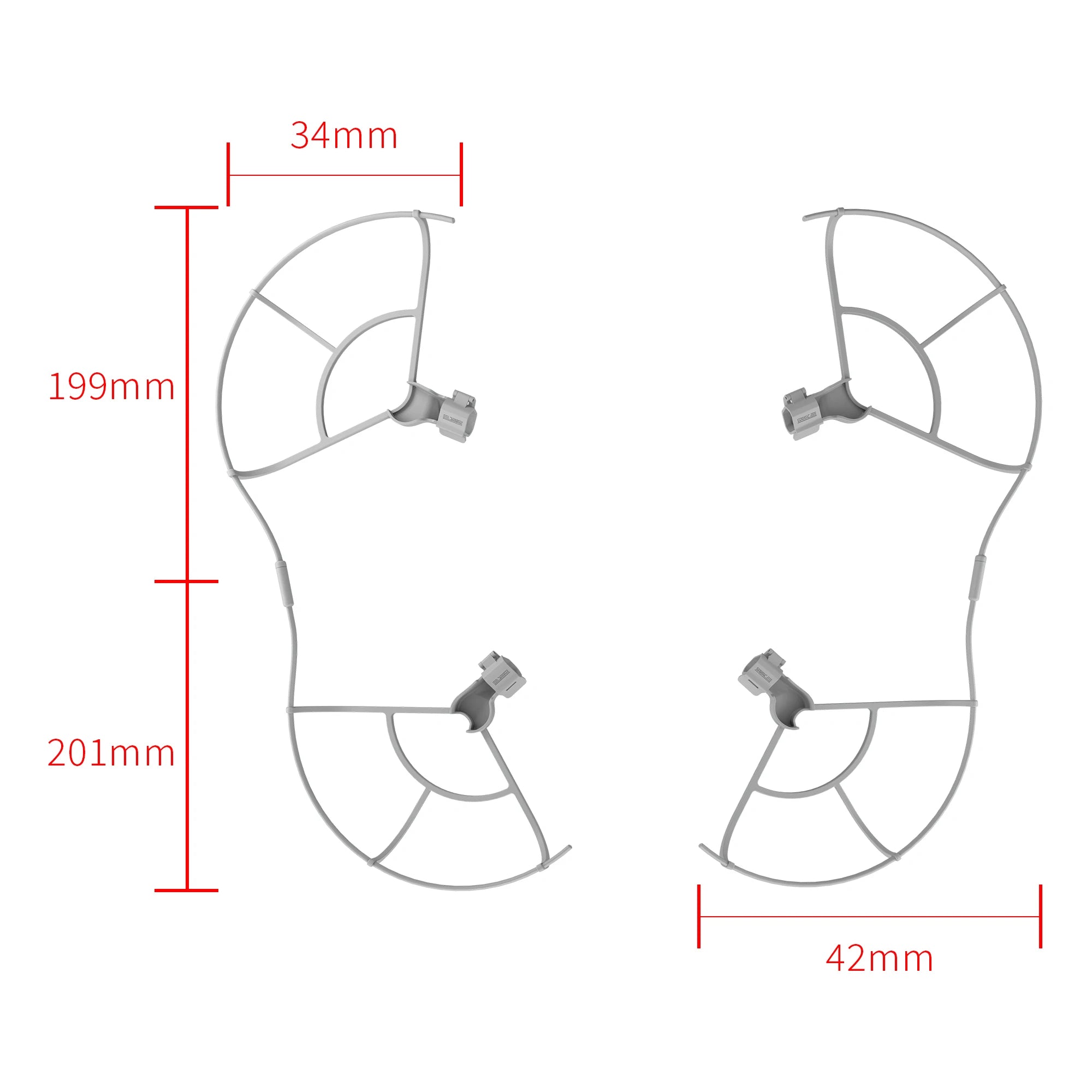 For DJI Mini 4 Pro Propeller Guard - Blade Protective Cover Anti-collision Ring Landing Gear Foldable Extended Legs 24 For DJI Mini 4 Pro Propeller Guard, the buckle design allows for quick assembly and disassembly without scratching the drone