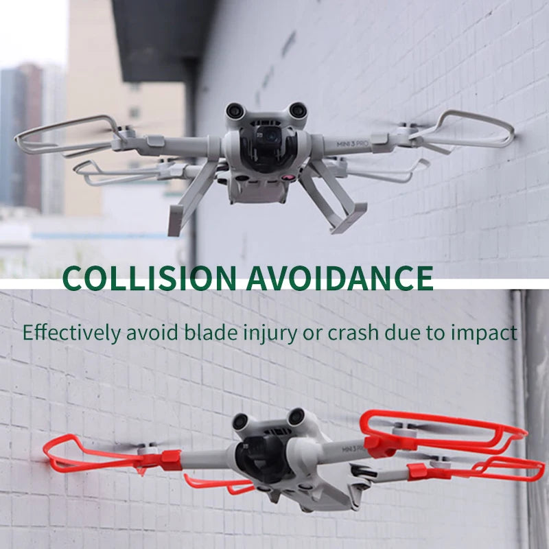 DJI MINI 3 Pro Propeller Guard - Effective Protection for MINI 3 PRO Drone Accessory Blade Wings Cover Bumper Props Anti-collision 16 DJI MINI 3 Pro Propeller, COLLISION AVOIDANCE Effectively avoid blade injury or crash due to impact