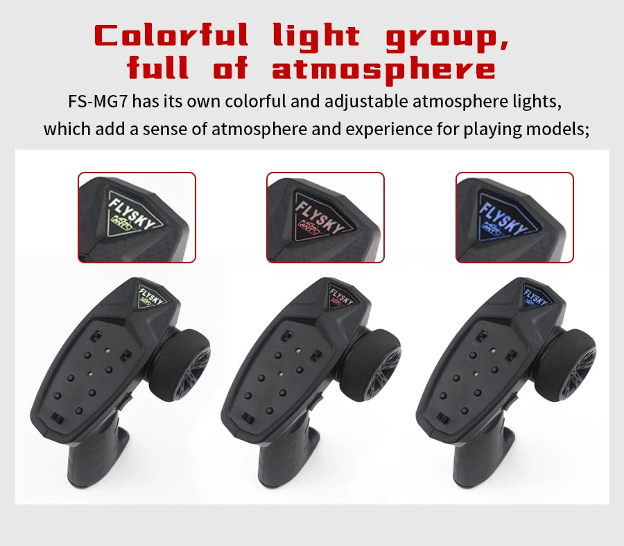 FS-MG7 has its own colorful and adjustable atmosphere lights, which add a sense