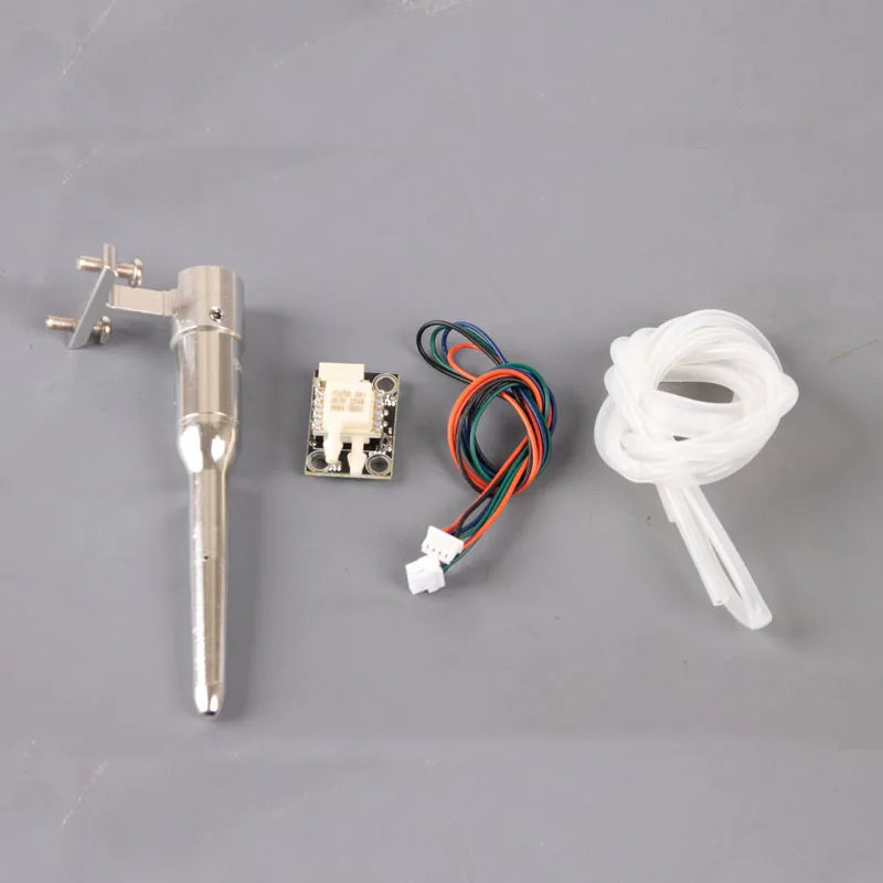 sensor: upper port is dynamic pressure, lower port is static pressure . need to calibrate