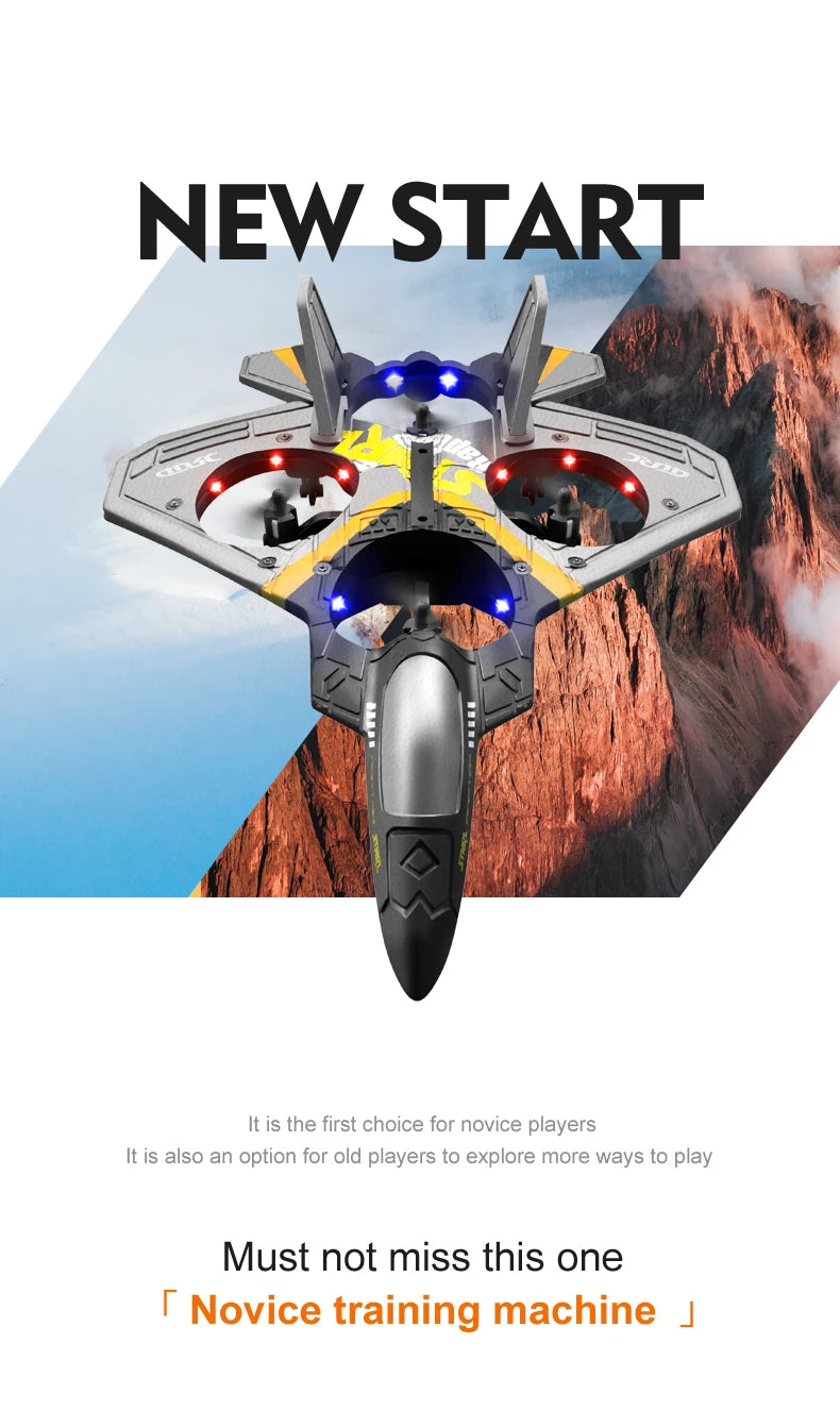 V17 RC Remote Control Airplane, 2.4G Gravity Sensing Remote