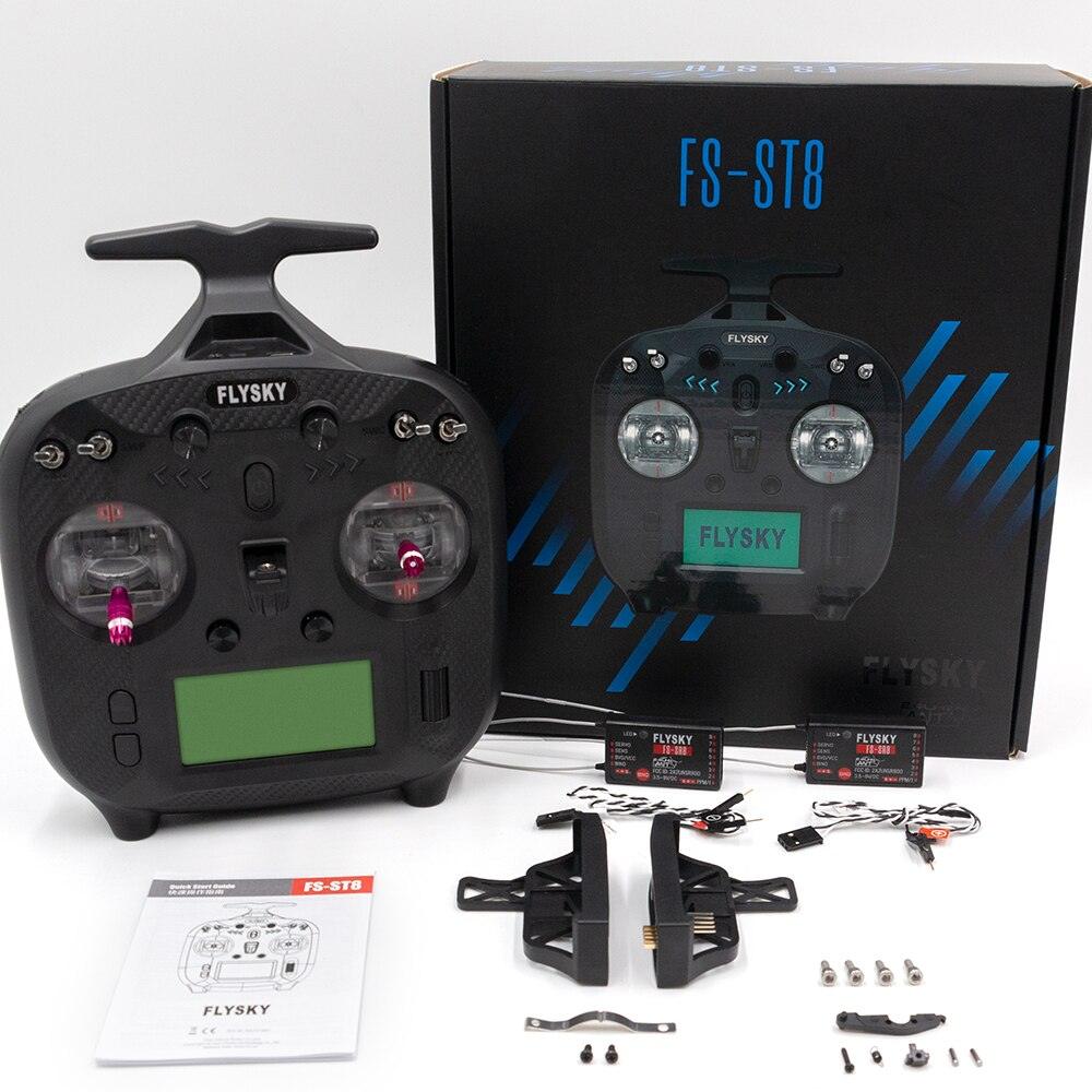 FlySky FS-ST8 2.4GHz 10CH Radio Transmitter ANT RGB Assistant 3.0 with SR8 Receiver for RC Drone Airplane Car Boat - RCDrone