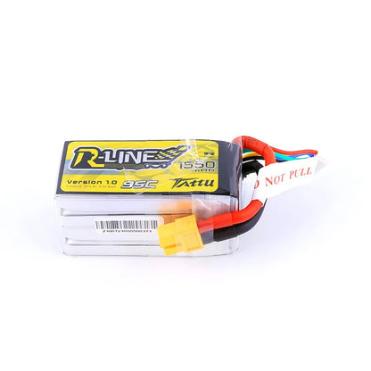 TATTU R-LINE 1.0 14.8V 4S 1550mAh 95C Lipo بطارية بدون طيار