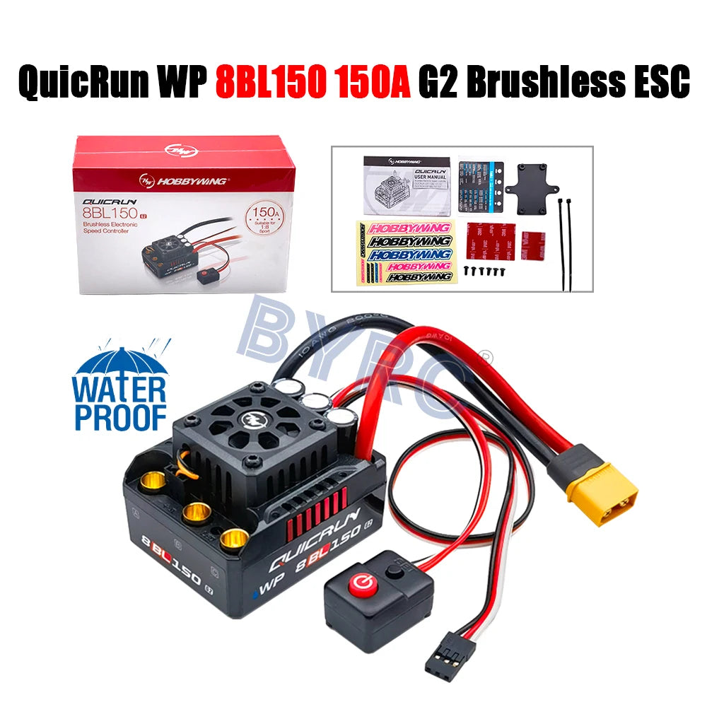 QuicRun WP 8BL15O 150A G2 Brushless ESC C