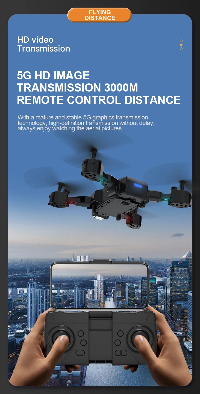 R2S Drone /US30 Drone - 4K Professional Aerial Photography Aircraft Mini Obstacle Avoidance 8K Drone Equipped With Camera 5000M Gift 45 R2S Drone, 5g hd image transmission 3000m remote control distance with