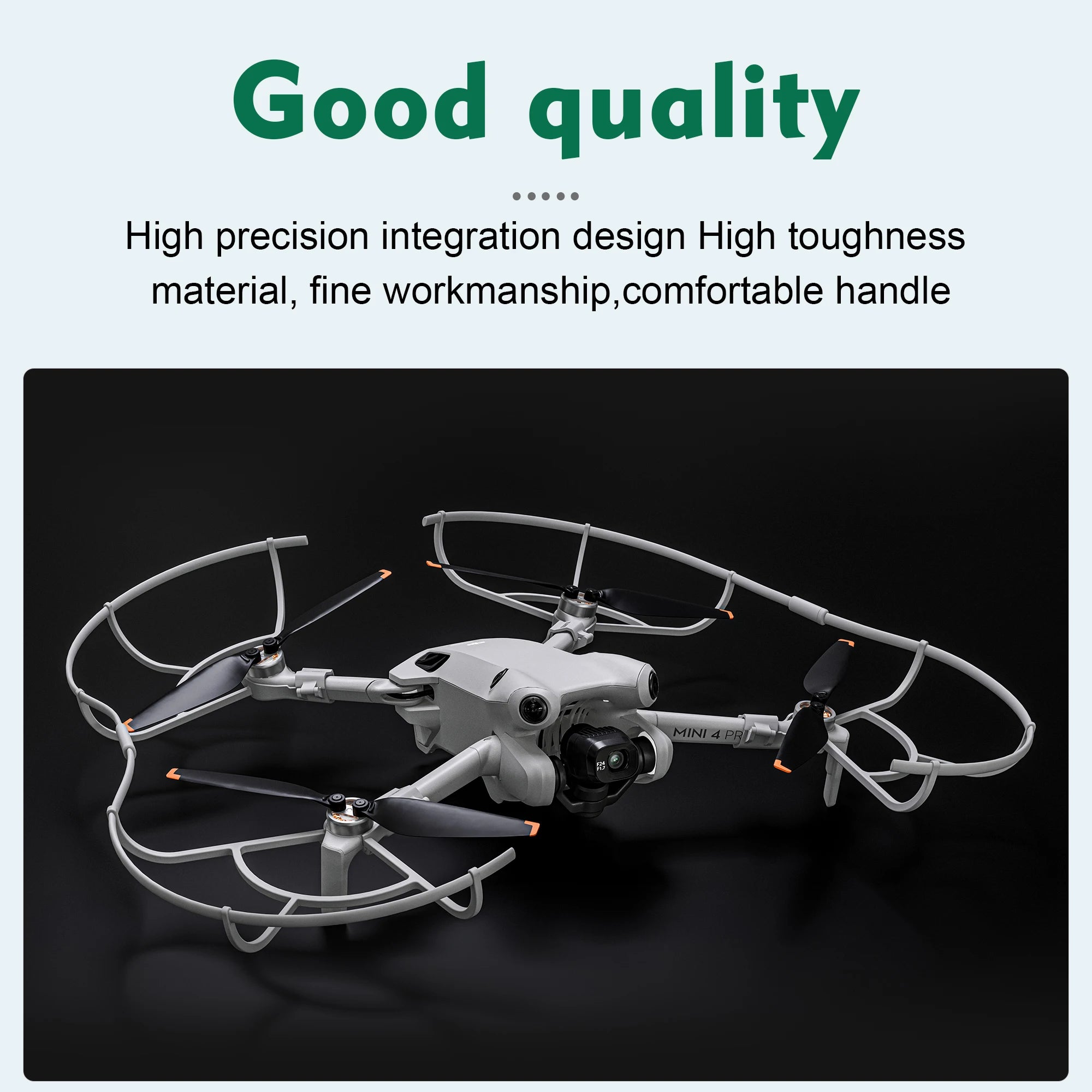 For DJI Mini 4 Pro Propeller Guard - Blade Protective Cover Anti-collision Ring Landing Gear Foldable Extended Legs 17 For DJI Mini 4 Pro Propeller Guard, Good quality High precision integration design High toughness material, fine workmanship,comfortable handle MINI