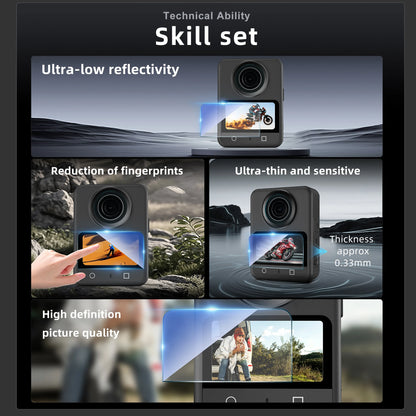 Ultra-thin, high-definition screen protector with ultra-low reflectivity and anti-fingerprint properties for enhanced clarity and durability.