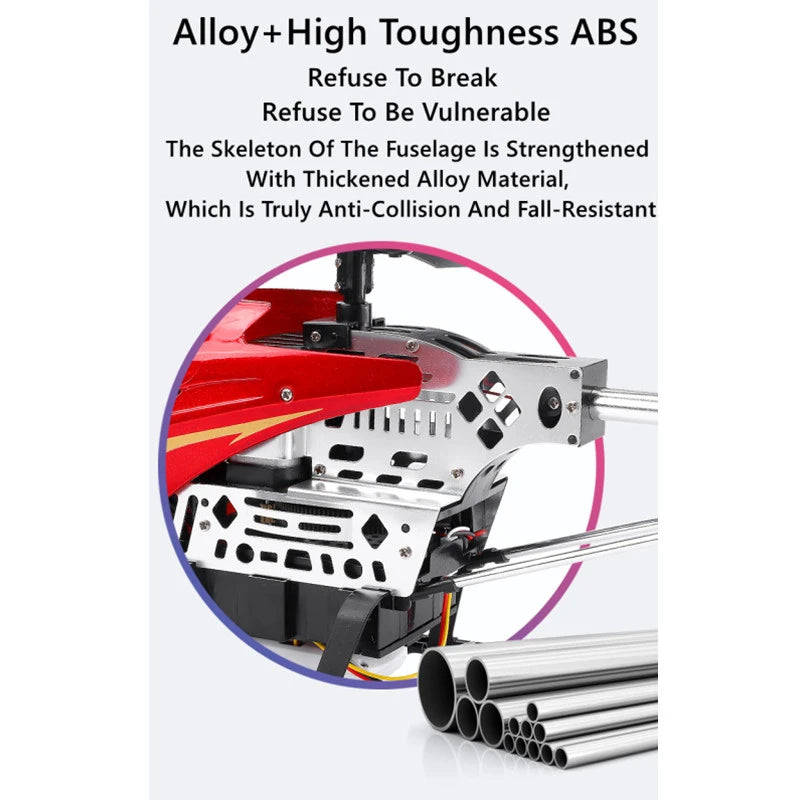 Large Rc Helicopter, Alloy+High Toughness ABS Refuse To Break Refusing To Be