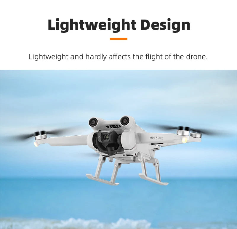 Foldable Landing Gear, Design Lightweight and hardly affects the flight of the drone MINISFRO