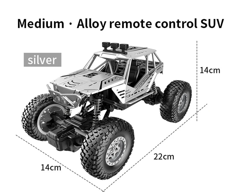 Medium Alloy remote control SUV silver 14cm 22cm 14c