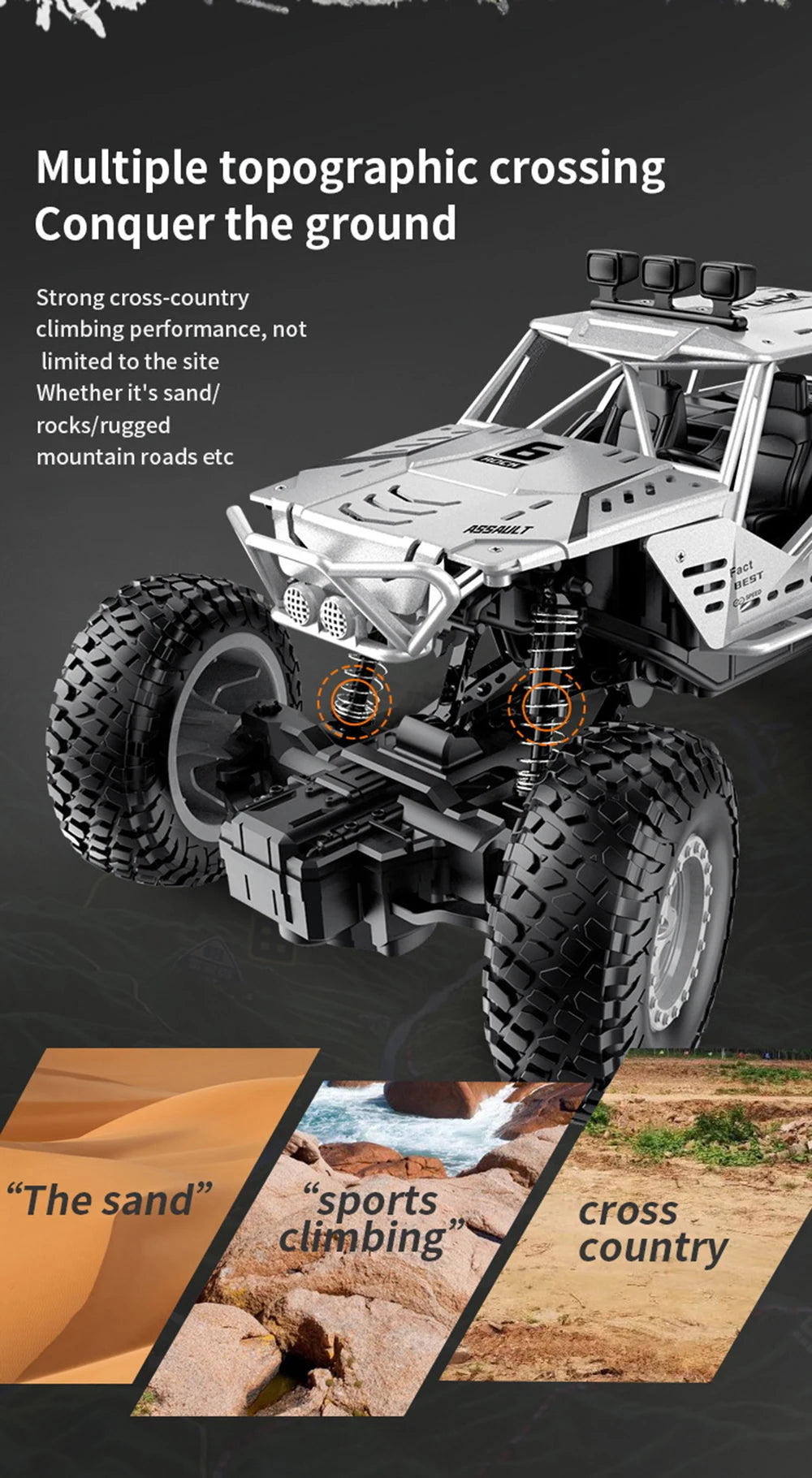 cross-country climbing performance, not limited to the site . sand/ rocksl