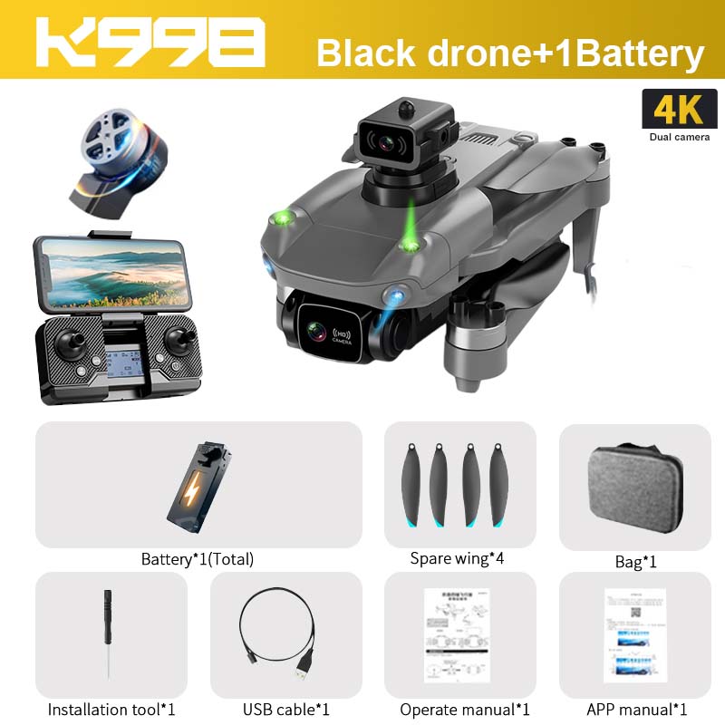 Drone Moteur Sans Balais Avec Caméra 1080P Hd Pour Adultes Et Débutants Drone Moteur Sans Balais Avec Caméra 1080P Hd Pour Adultes Et Débutants