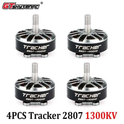 GTSKYTENRC跟踪器2807 1300KV/1700KV 4S – 6S無刷FPV電機，用於7英寸–8英寸Mark4 Apex自由泳和遠程無人機