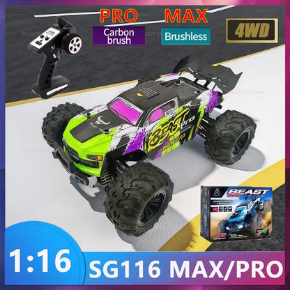 ZLL SG116 PRO/MAX 1/16 4WD RC Car – 80km/h Brushless or 40km/h Brushed, 2.4G Full-Proportional LED Off-Road RTR Truck
