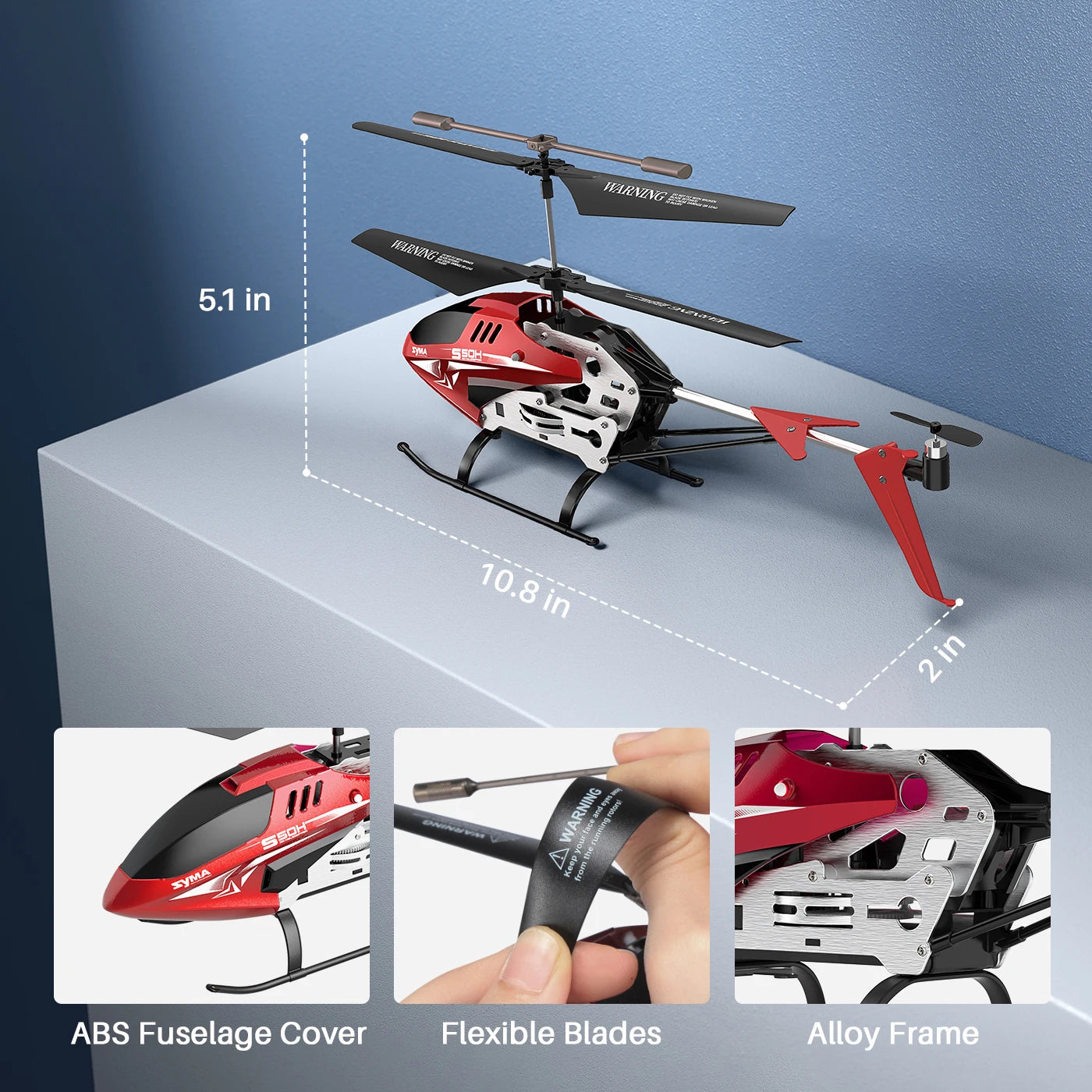 SYMA S50H RC Helicopter, toys for boys can hover on its own without controlling the throttle to maintain an altitude .